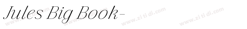 Jules Big Book字体转换